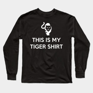 This Is My Tiger Shirt Costume Gift Long Sleeve T-Shirt